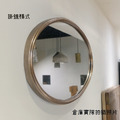 LUXURY 美式 奢華風 LOFT 浴室鏡 化妝鏡 玄關鏡 金革 橢圓 掛鏡_8