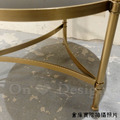 Vintage 法式 簡約 咖啡桌 仿舊玻璃鏡面 內核 三角茶几 邊几-60CM_6