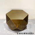 Vintage 法式 工業風 復古 簡約 咖啡桌 仿舊色 古銅 六角 鑽石茶几 -60CM_6