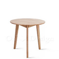 北歐風格 小清新 客廳 和風 日式 圓形餐桌 三角 圓桌 原木色 80CM