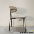 LOFT 法式 復古 工業風 鐵 酒吧 咖啡廳 餐廳 餐椅 航特 餐椅 -卡其皮_6