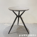 北歐 極簡 洽談桌 書桌 雙人位 艾塔 義大利灰岩 三角 餐桌-60CM_3