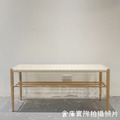 北歐轉印木紋 餐椅 餐廳椅 雙人長凳 穿鞋凳 日式 長藤 藤面長凳-100_3