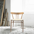 北歐極簡 設計款 扶手餐椅 餐廳椅 104 圓背藤面溫莎椅  - 原木色_1