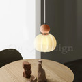 丹麥設計 北歐 設計師燈款 走道燈 金屬 奶油 南瓜 吊燈-橘紅色_1