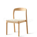 經典 餐廳 芬蘭極簡風 可堆疊 哈特 實木 藤面餐椅 -原木/原藤