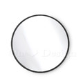 北歐 極簡 輕工業風 LOFT 浴室鏡 化妝鏡 玄關鏡 圓形 掛鏡 黑色-60CM