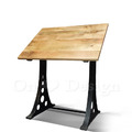 法式 工業風家具 仿古家具 鐵藝工作桌 鑄鐵 洛克 製圖吧檯桌-100CM