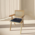 北歐實木 扶手 餐椅 餐廳椅 藤編椅靠背 昌迪加爾 扶手餐椅 -原木 黑皮_1