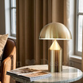 丹麥設計 歐式 酒店 奢華風 設計師的燈款 台燈 蘑菇 桌燈 大號 -古銅金_1