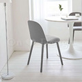 北歐 簡約 咖啡廳椅 餐椅 餐廳椅 芽間 塑料 皮革 軟墊椅-灰_2