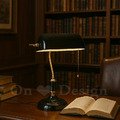 復古 極簡 風格 設計款 彩色 奢華 桌燈 書房燈 懷舊 銀行 台燈-黑│金_1