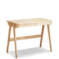 北歐 極簡 簡約 風格 實木 A字腳 餐桌 原木色 書桌 - 100CM