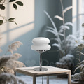 丹麥設計 北歐 極簡 設計師的燈款 超可愛 粑粑 玻璃桌燈-白色_1