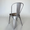 法國復古LOFT工業風tolix a chair 經典鐵椅 餐椅 帶榆木 木版-銀_5