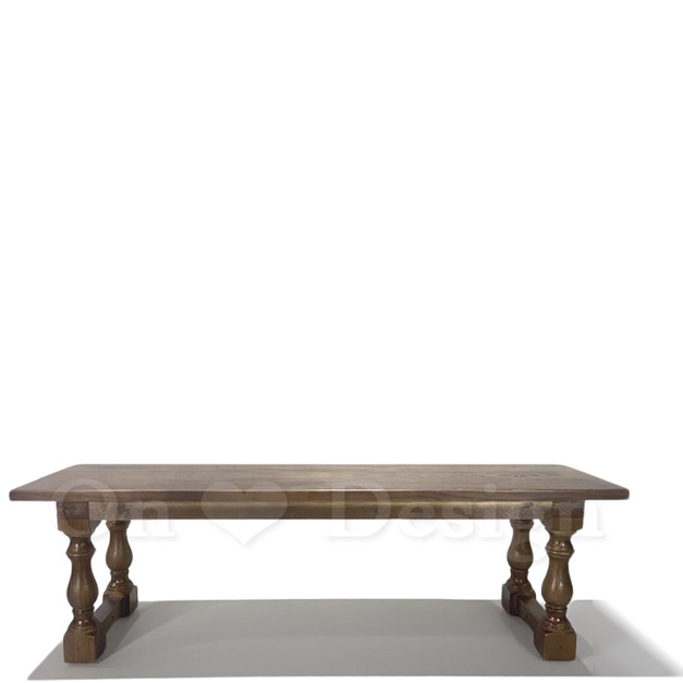 Vintage 美式 復古 簡約 法式 鄉村 紐松木 羅馬柱 實木 長凳-150CM