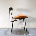LOFT 法式 復古 工業風 鐵 酒吧 咖啡廳 餐廳 餐椅 獵人 餐椅-橘色_7