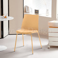 北歐風 小清新 輕工業風 多彩 普普風格 千層 軟墊 靠背 餐椅 薑黃色_2