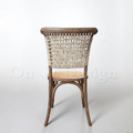 法式工業風 經典 白蠟木 餐廳椅 實木 瑪德琳 藤面靠背 仿舊色_9