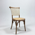 法式工業風 經典 白蠟木 餐廳椅 實木 瑪德琳 藤面靠背 仿舊色_6