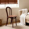 北歐風 經典 藤面 法式 餐廳椅 櫸木 18號 木座板 餐椅- 胡桃木色_3