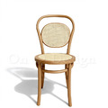 北歐風 經典 藤面 櫸木法式 餐廳椅 實木 10號 藤面椅墊 餐椅-櫻桃木色