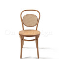 北歐風 經典 藤面 櫸木法式 餐廳椅 實木 10號 木面 餐椅-原木色