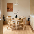 特價-北歐極簡 設計款 小清新風格 無扶手餐椅 餐廳椅 stick chair 溫莎 線條椅 原木色_1