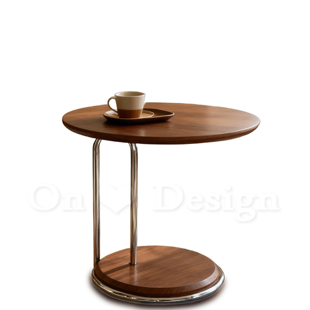 包豪斯風格 美式 極簡 邊桌 客廳 咖啡桌 亞璞 邊几-胡桃木色