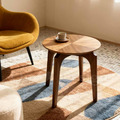 北歐風格 小清新 客廳 咖啡桌 和風 日式 圓形 格爾 小茶几 邊几 胡桃木色_1
