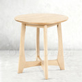 北歐風格 小清新 客廳 咖啡桌 和風 日式 圓形 十字 小茶几 邊几 洗白木色_5