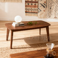 極簡風格 小清新 客廳 咖啡桌 和風 極簡 日式 茶几 110CM-胡桃色_1