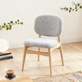 北歐 小清新 簡約 實木 餐椅 餐廳椅 經典款式 丹特 洗白木色 餐椅-灰色_1