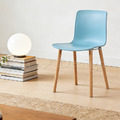 特價-北歐設計 風格家具 實木腳 哈爾木椅 WOOD 餐椅 - 藍_4