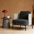 LUXURY 美式 極簡 奢華風 單人 威尼斯 雙色 沙發椅-灰色_1