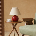 丹麥設計 北歐 極簡 設計師的燈款 超可愛 圓球栗子 桌燈-紅色_1