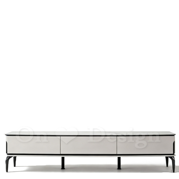 現貨出貨🔥 奢華風 美式 矮櫃  莫白 玻璃 帶抽屜 電視櫃 -196 CM