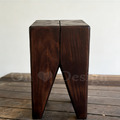 MIT 北歐 極簡 全實木 走廊凳 牙齒凳 牙凳 -胡桃木色_4