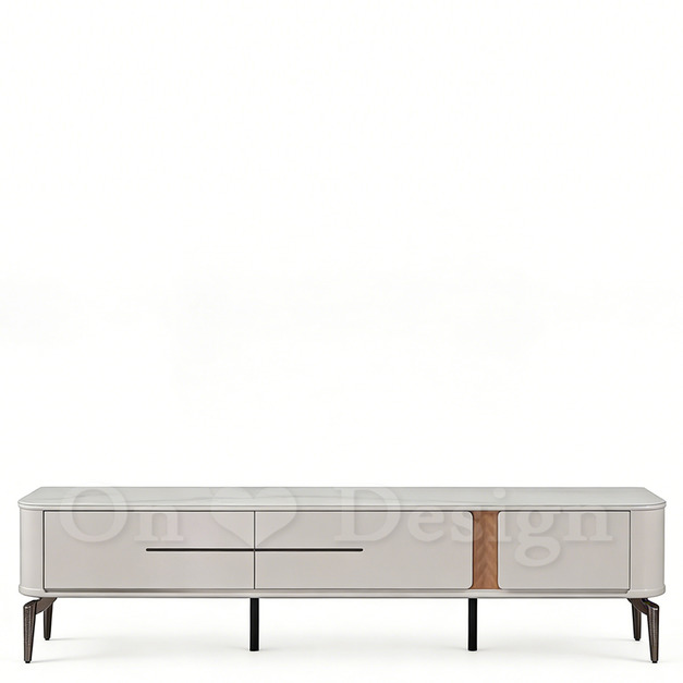 現貨出貨🔥 奢華風 美式 矮櫃  洛米 強化大理石紋玻璃  電視櫃 -200 CM