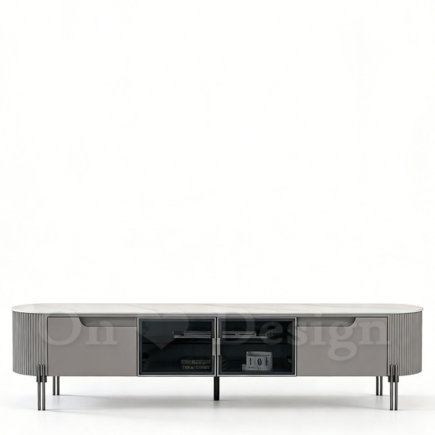 現貨出貨🔥 免運🔥 奢華風 美式 客廳 凱恩 岩板 帶抽屜 電視櫃 -200 CM