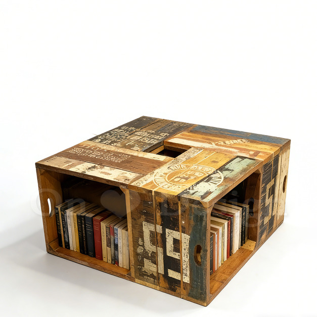 現貨出貨🔥印度製🔥工業家具 LOFT工業風格 RH風格 手工字繪 禁區 茶几