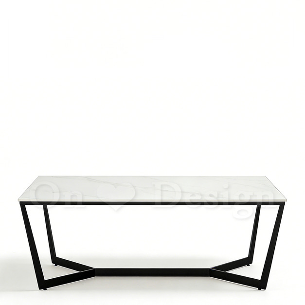 現貨出貨🔥美式 咖啡桌 客廳茶几 艾菲爾 大理石紋&nbsp;茶几 - 130 &nbsp;CM