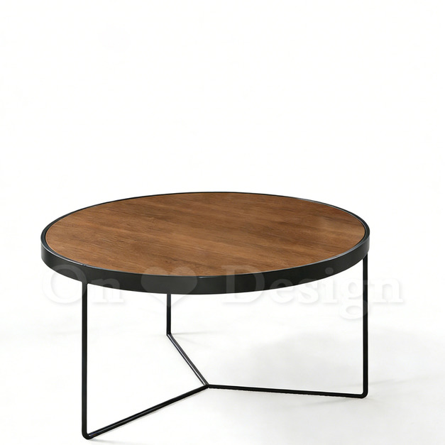 現貨出貨🔥美式 極簡 邊桌 客廳 咖啡桌 囚型 三角 茶几 胡桃木色 -82.5CM