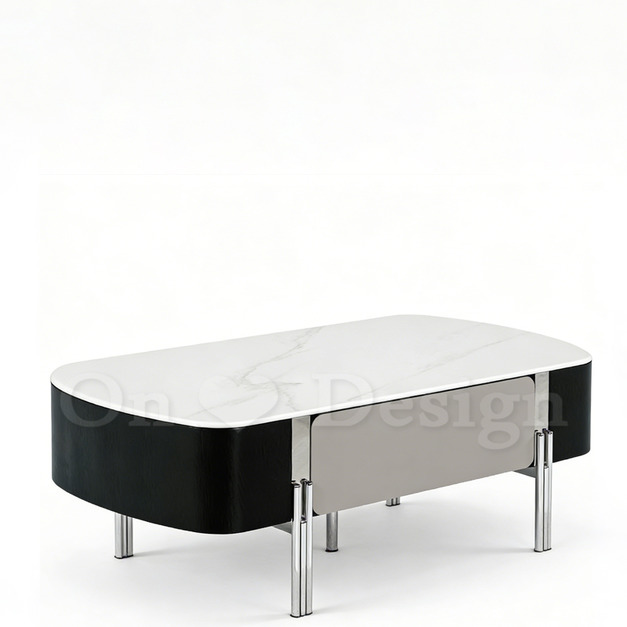 現貨🔥免運🔥奢華風 美式 矮櫃  威爾 大理石紋 科技石 茶几-130CM