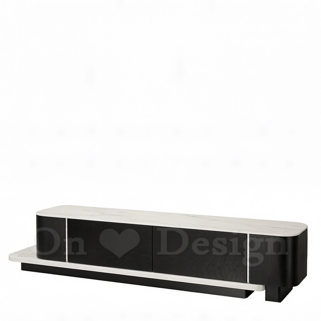 現貨🔥免運🔥奢華風 美式 矮櫃 藍亞 可伸縮 大理石紋 科技石 電視櫃 -200 CM