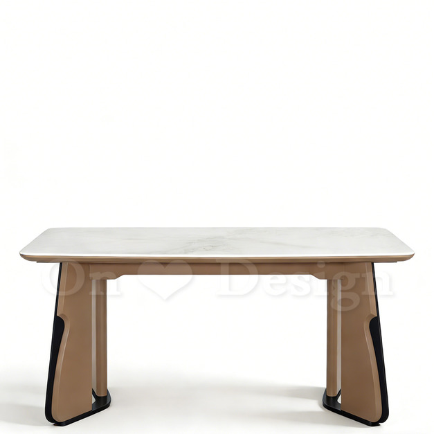 現貨🔥免運🔥美式 奢華 餐廳桌 六人桌 耐高溫 亞雷 大理石紋 透光石-200CM