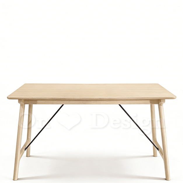 現貨🔥免運🔥北歐 極簡 簡約 風格 LOFT  家具 木 魯夫 餐桌 原木洗白色- 160CM