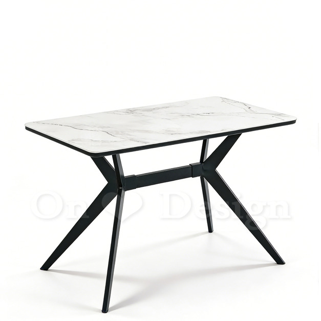 現貨🔥北歐 極簡 餐廳桌 書桌 耐高溫 大理石紋 面 洛特 岩板 餐桌 -120CM