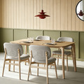 現貨🔥免運🔥北歐 極簡 簡約 風格 LOFT 實木腳 羅格 四人座 餐桌 洗白木色-160CM_2