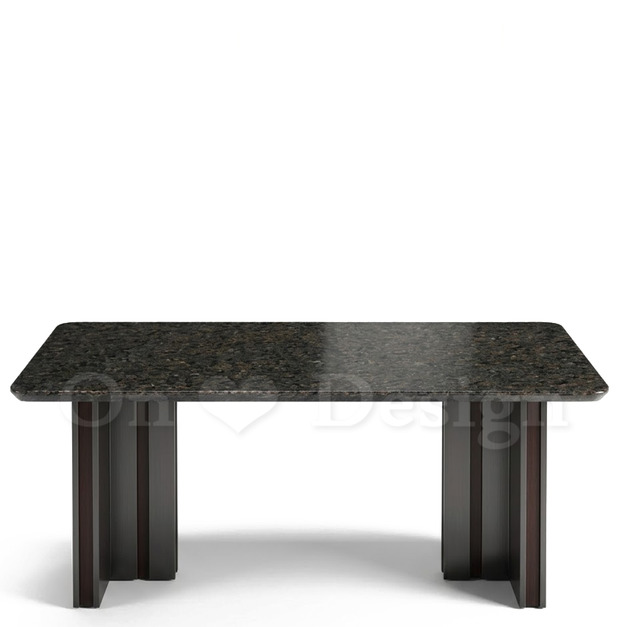 現貨🔥免運🔥美式 奢華 餐廳桌 六人桌 亞伯 透光石面 不鏽鋼 餐桌-180CM